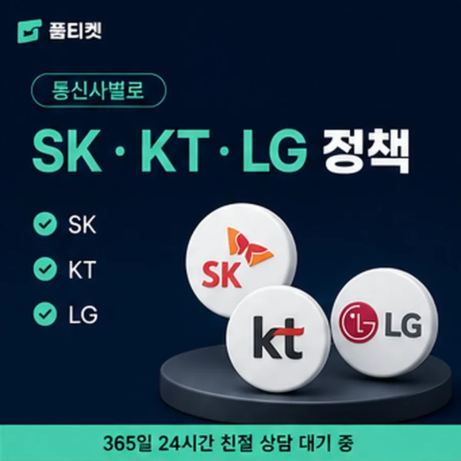 품티켓 구글플레이 회선의 소액결제 한도 일회 한도 보는 곳 안내 이미지